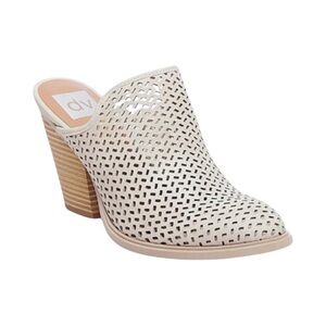 Dolce Vita Tan Perforated Kenli Heeled Mules
